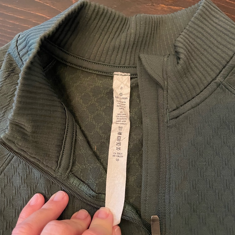 Olive Green LuluLemon pull over